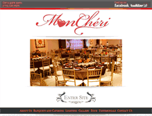 Tablet Screenshot of moncherirestaurant.com